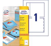Avery Zweckform C32250-25 CD Inserts 151 x 118 mm Special Coating Micro-Perforat