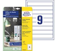 Avery Folder Spine Inserts C32266-10, 90 labels 30x190 mm, micro-perforated, 10 sheets white