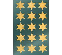 Avery Zweckform Christmas Stickers, Stars, Pack of 1, Gold, Set of 30