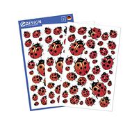 Avery Zweckform Decorative Sticker, Lucky Ladybird Paper Material 114 Aufkleber Glücks-Marienkäfer