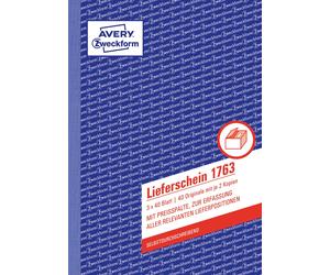 AVERY Zweckform Duplicate Lieferschein mit Preisspalte "" 3 x 40 Blatt