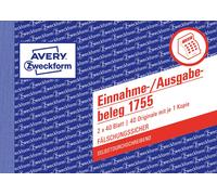 AVERY Zweckform Einnahme-/Ausgabebeleg,A6,2x40 NEW