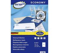 Avery Zweckform ELA027 e100 Labels 210x297 mm Laser Copy Inkjet 100 Sheets