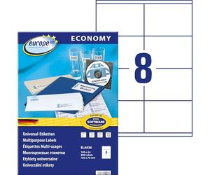 Avery Zweckform ELA036 e100 Labels 105 x 70 mm 100 Sheets Laser Copy Inkjet
