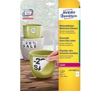 Avery Zweckform Etikett 210x148 mm ws 20Blatt 40St Peel Weatherproof Weatherproo