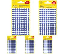 Avery Zweckform Etikett 8 mm Marking Dots Blue - Removable Wall Stickers - 416ST (Pack of 5)