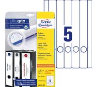 Avery Zweckform Folder Labels for Narrow Folders Long 38 x 297 mm 125 Labels Whi