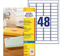 AVERY Zweckform J4720-25 Adressetiketten/Adressaufkleber (1.200 Etiketten, 45,7x