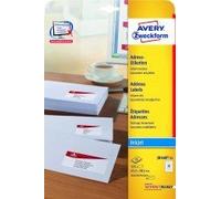 Avery Zweckform© J8160-25 Address Labels 63.5 x 38.1 mm Suitable for Deutsche Post Internet Mark 25 Sheets / 525 Labels White