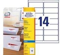 Avery Zweckform J8163-25 Address Labels for DIN Long Envelopes 99.1 x 38.1 mm 25 Sheets