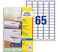 Avery Zweckform J8651-25 Mini Labels, 38 x 1 x 21.2 mm, 25 Sheets