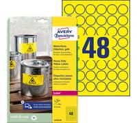 Avery Zweckform L 6128-20 Weatherproof Film Labels Diameter 30 MM 20 Sheets 960