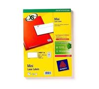 Avery Zweckform L Transparent 7654-100 Labels 45.7 x 25.4 MM 100 Sheets/4000 Labels White