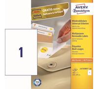 AVERY Zweckform L4735REV-100 Universal Etiketten (100 Klebeetiketten, 210x297mm