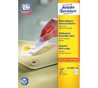 Avery Zweckform L4743REV-100 Universal Labels 100 Sheets / 1,200 Labels / 99.1 x