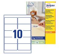 Avery Zweckform L4744REV-25 Universal Labels 25 Sheets / 250 Labels / 96 x 50.8