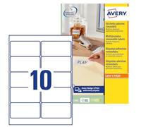 Avery Universal Labels L4744REV-25 25 sheets / 250 labels 96 x 50.8 mm White