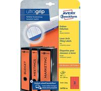 Avery Zweckform L4752-20 Folder Labels for Wide Folders Long e.g. for Leitz Elba Mehle Bene Biella 61 x 297 mm 20 Sheets