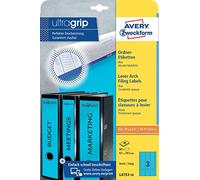 Avery Zweckform L4753-20 Folder Labels for Wide Folders Long e.g. for Leitz Elba