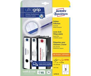 Avery Zweckform L4759-25 90 File Spine Labels (A4 Self Adhesive, Opaque Width/Le