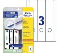 Avery Zweckform L4759-25 90 File Spine Labels (A4 Self Adhesive, Opaque Width/Length 61 x 297 mm) 30 Sheets White