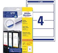 Avery Zweckform L4761-25 Folder Labels for Wide Folders Short e.g. for Leitz Elb