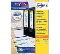 Avery Zweckform L4761-25 Folder Labels for Wide Folders Short e.g. for Leitz Elba Mehle Bene Biella 192 x 61 mm 25 Sheets