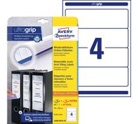 Avery Zweckform L4761REV Folder Labels A4 80 Pieces Removable 61 x 192 mm (White