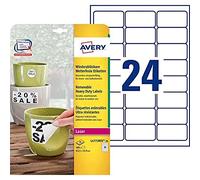 Avery-Zweckform L4773REV-20 Labels White Polyester Removable 480 p...