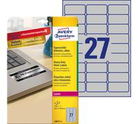 AVERY Zweckform L6011-8 Name Plate Film Labels (216 Stickers, 63.5 x 29.6 mm on