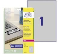 AVERY Zweckform L6013-8 Name Plate Foil Labels (210 x 297 mm on DIN A4, Extremely Strong Self-Adhesive, Weatherproof Printable Adhesive Film) 8