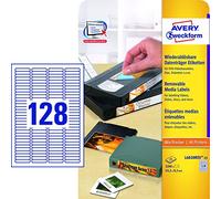 Avery Zweckform L6020REV-25 Slide Labels 43.2 x 8.5 mm Removable Pack of 25 Sheets