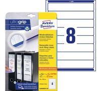 Avery Zweckform L6060REV Folder Labels A4 160 Pieces Removable 34 x 192 mm 20 Sh