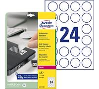 Avery Zweckform L6112-20 Anti-Tamper Security Labels 20 Sheets / 480 Labels/Diam