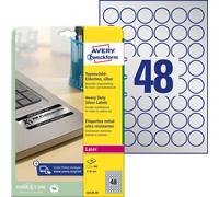 AVERY Zweckform L6129-20 Name Plate Foil Labels (960 Stickers, Diameter 80 mm on