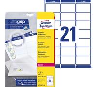 Avery Zweckform L7160-40 Address Labels 63.5 x 38.1 mm for C6 Envelopes 40 Sheets