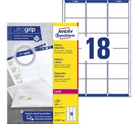 Avery Zweckform L7161-100 Labels QuickPeel 63.5x46.6 mm 100 Sheets