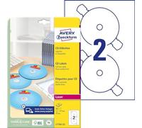 Avery Zweckform L7760-25 CD Labels (A4, Pack of 50, High Gloss, 117 mm Diameter)