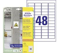 AVERY Zweckform L7873-20 Strong Adhesive Labels (960 Stickers, 45.7 x 21.2 mm on A4, Extremely Strong Self-Adhesive, Even for Difficult Surfaces, Printable Power Adhesive Labels) 20 Sheets White