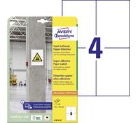 AVERY Zweckform L7876-20 Strong Adhesive Labels (80 Stickers, 105 x 148 mm on A4