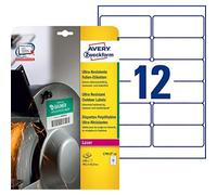 Avery Zweckform L7913 Ultra Poly Film Labels (99.1 x 42.3 mm 10 Sheets White (Pa