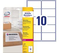 Avery Zweckform L7992-25 Weatherproof Packaging Labels 99.1x57 mm