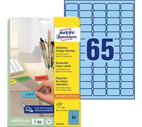 Avery Zweckform Labels 38.1 x 21.2 mm Removable Inkjet/Laser/Copier Blue