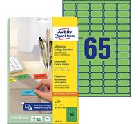 Avery Zweckform Labels 38.1 x 21.2 mm Removable Inkjet/Laser/Copier Green