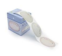 AVERY Zweckform Labels Marmalade 50 Pieces 56861 (Stickers, Removable Paper Stickers with Gold Embossing 58 x 38 mm in Dispenser, can be Written on, Homemade Preserving Labels) Stickers on a roll