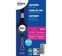 AVERY Zweckform Lanyard Clip Black Pack of 10