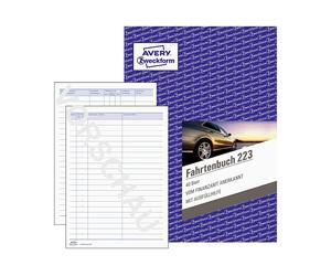 Avery Zweckform Logbook with Fiscal Kilometre Evidence and Annual Account DIN A5