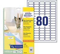 AVERY Zweckform L7632-25 mini Organisationsetiketten (2.000 Aufkleber, 35,6x16,9