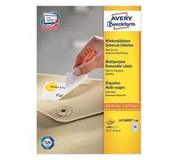 Avery Zweckform Multi-Purpose Removable Labels for All A4 Printers, 45.7 x 21.2