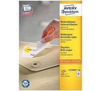 Avery Zweckform Multi-Purpose Removable Labels for All A4 Printers, 45.7 x 21.2